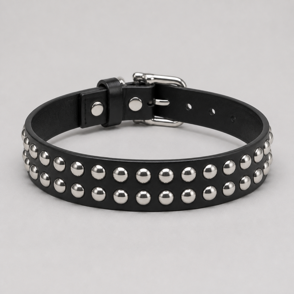[TEST B2B] Skórzany choker Night Studs