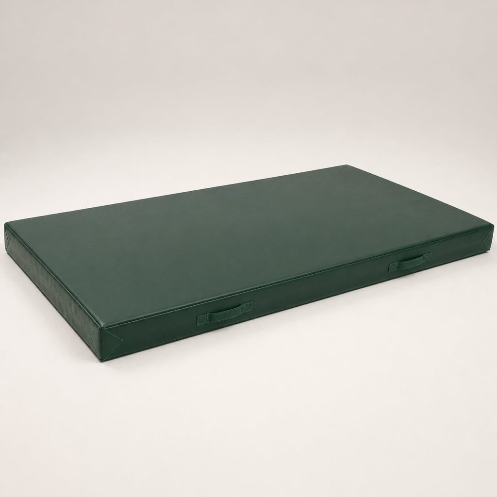 Zielony materac gimnastyczny Pro 200 na 120 na 10 cm